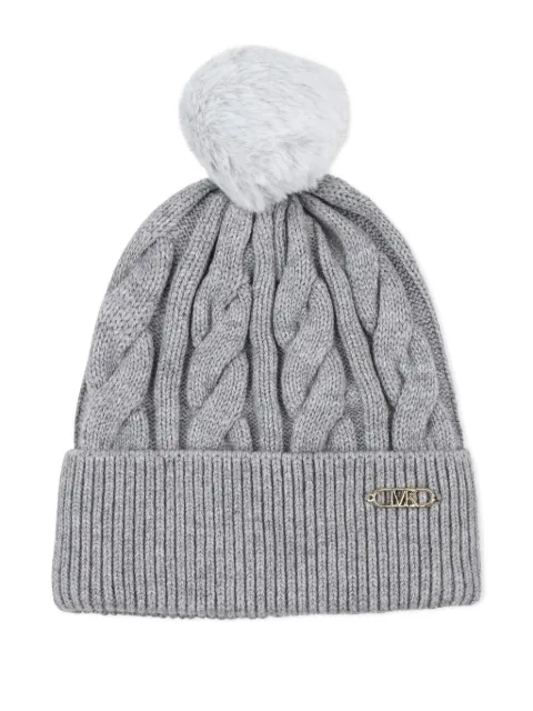 Michael Kors Kids cable-knit pompom beanie hat