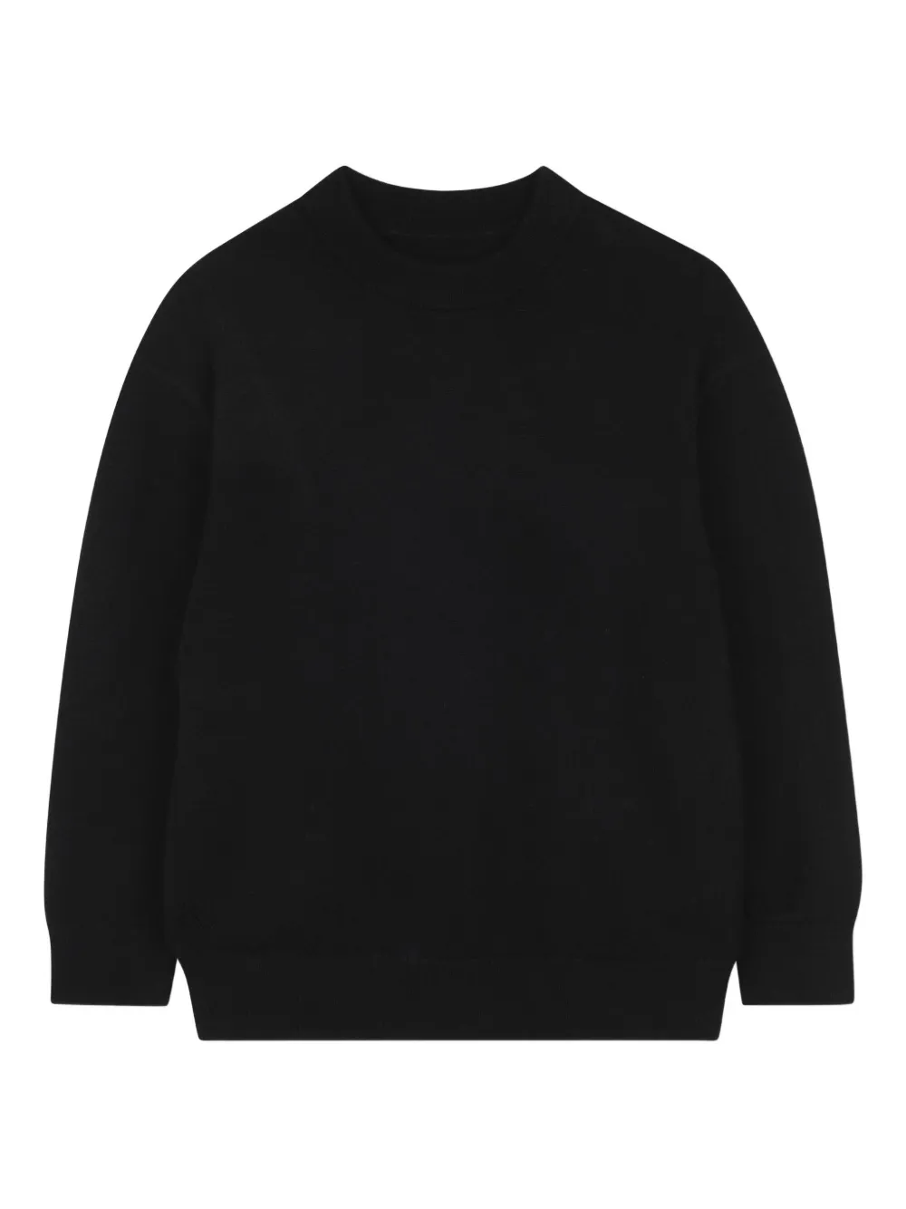 Zadig & Voltaire Kids Intarsia gebreide trui met logo Zwart