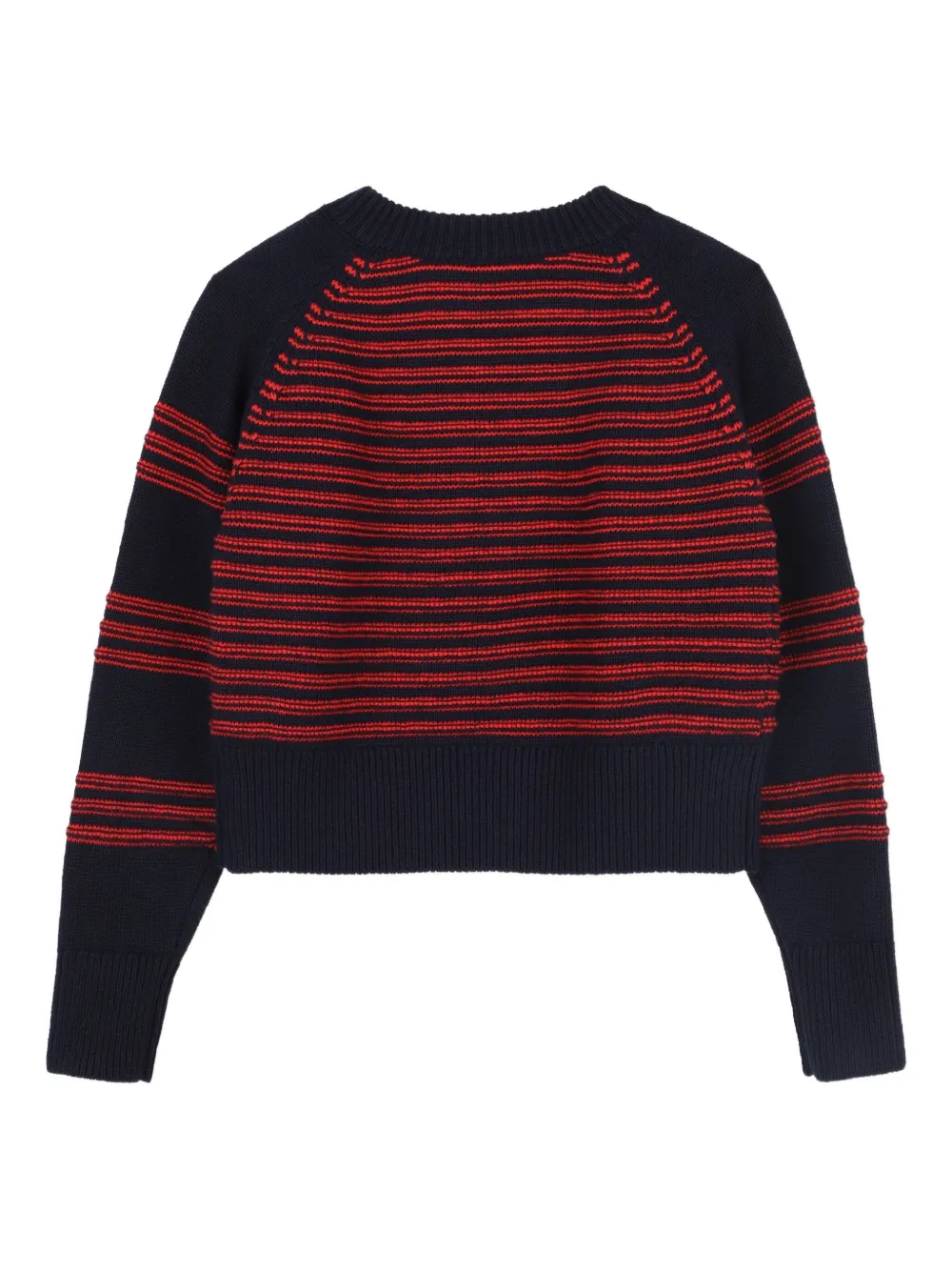 SONIA RYKIEL ENFANT Gestreepte cropped trui Blauw