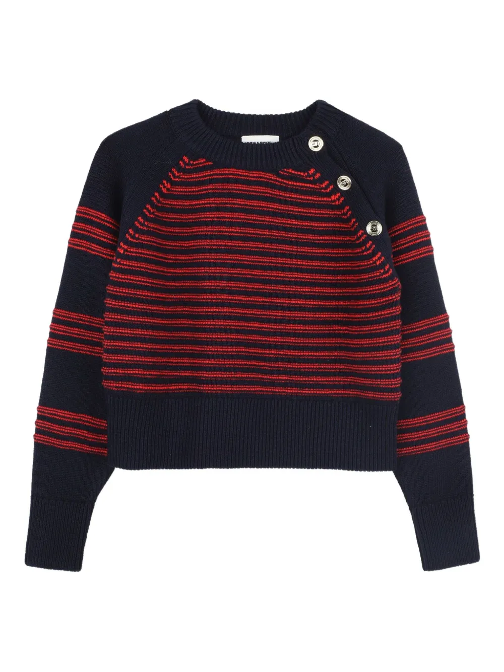 SONIA RYKIEL ENFANT Gestreepte cropped trui Blauw