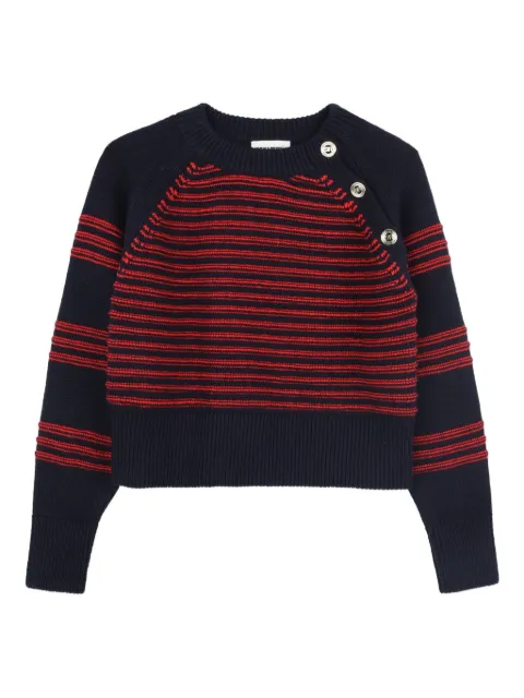 SONIA RYKIEL ENFANT striped cropped sweater