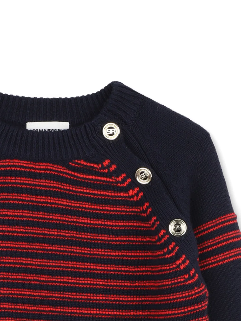 SONIA RYKIEL ENFANT Gestreepte cropped trui Blauw