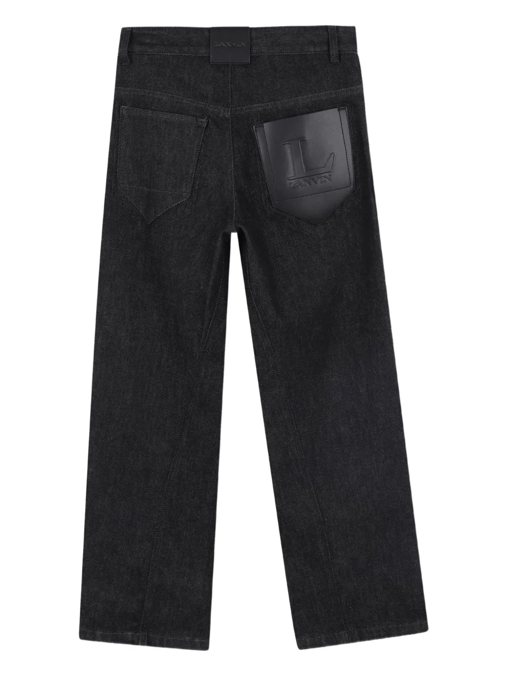 Lanvin Enfant Straight-leg Jeans In Black
