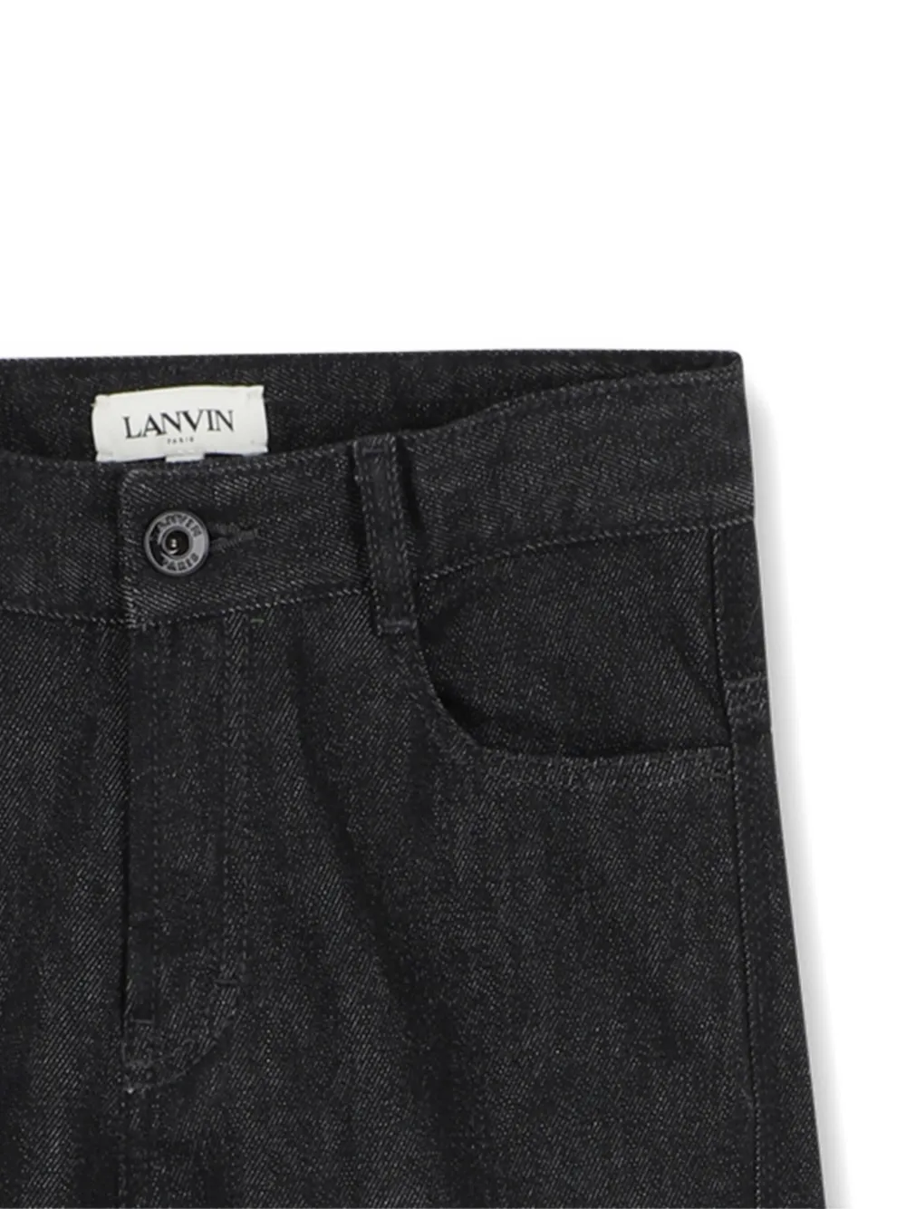 Lanvin Enfant Straight-leg Jeans In Black