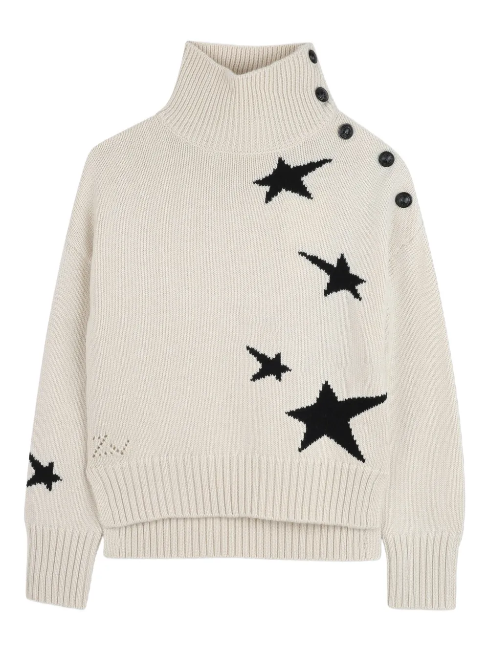 Zadig & Voltaire Kids Coltrui met sterpatroon Beige