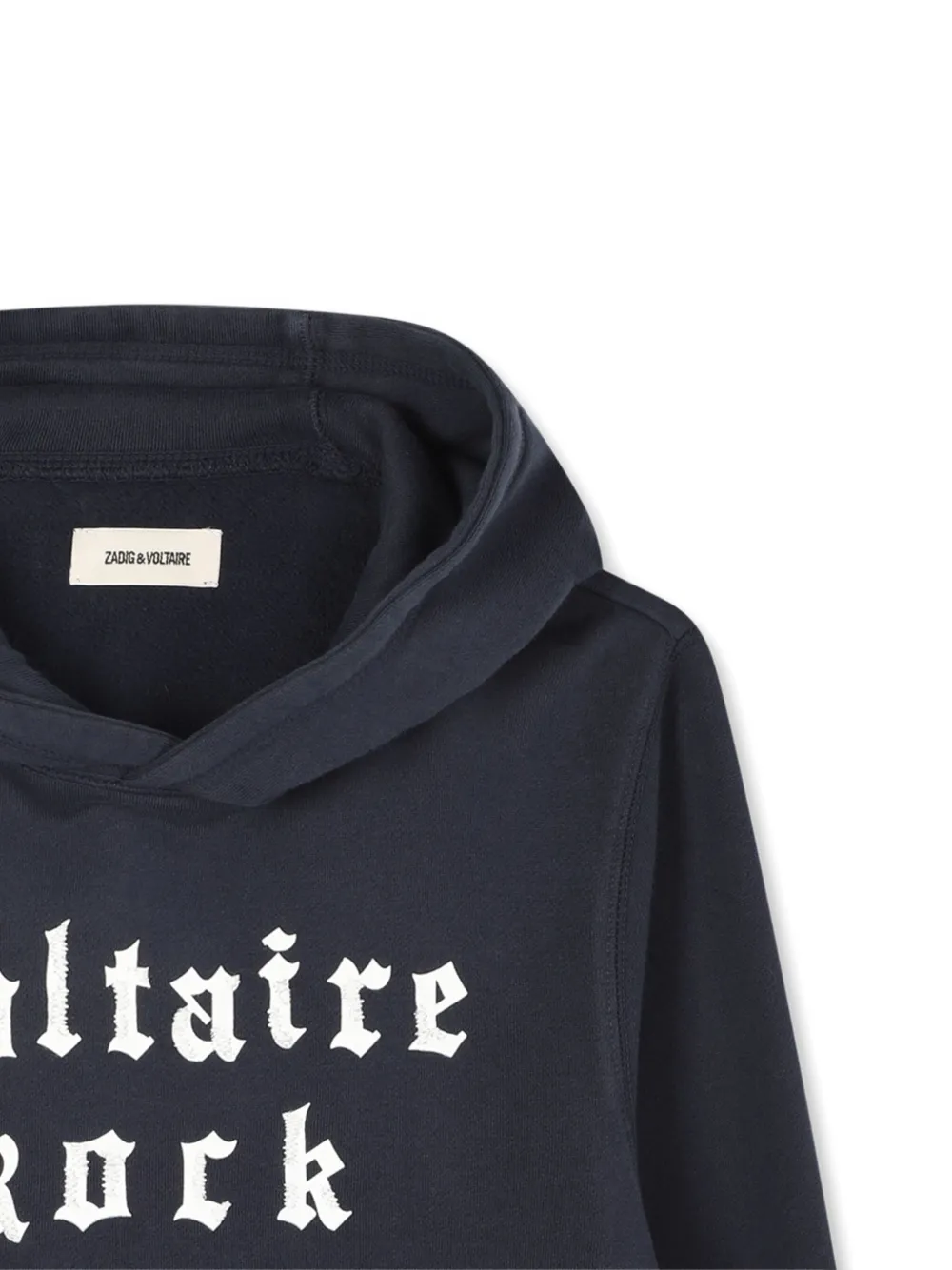 Zadig & Voltaire Kids Hoodie met logoprint Zwart