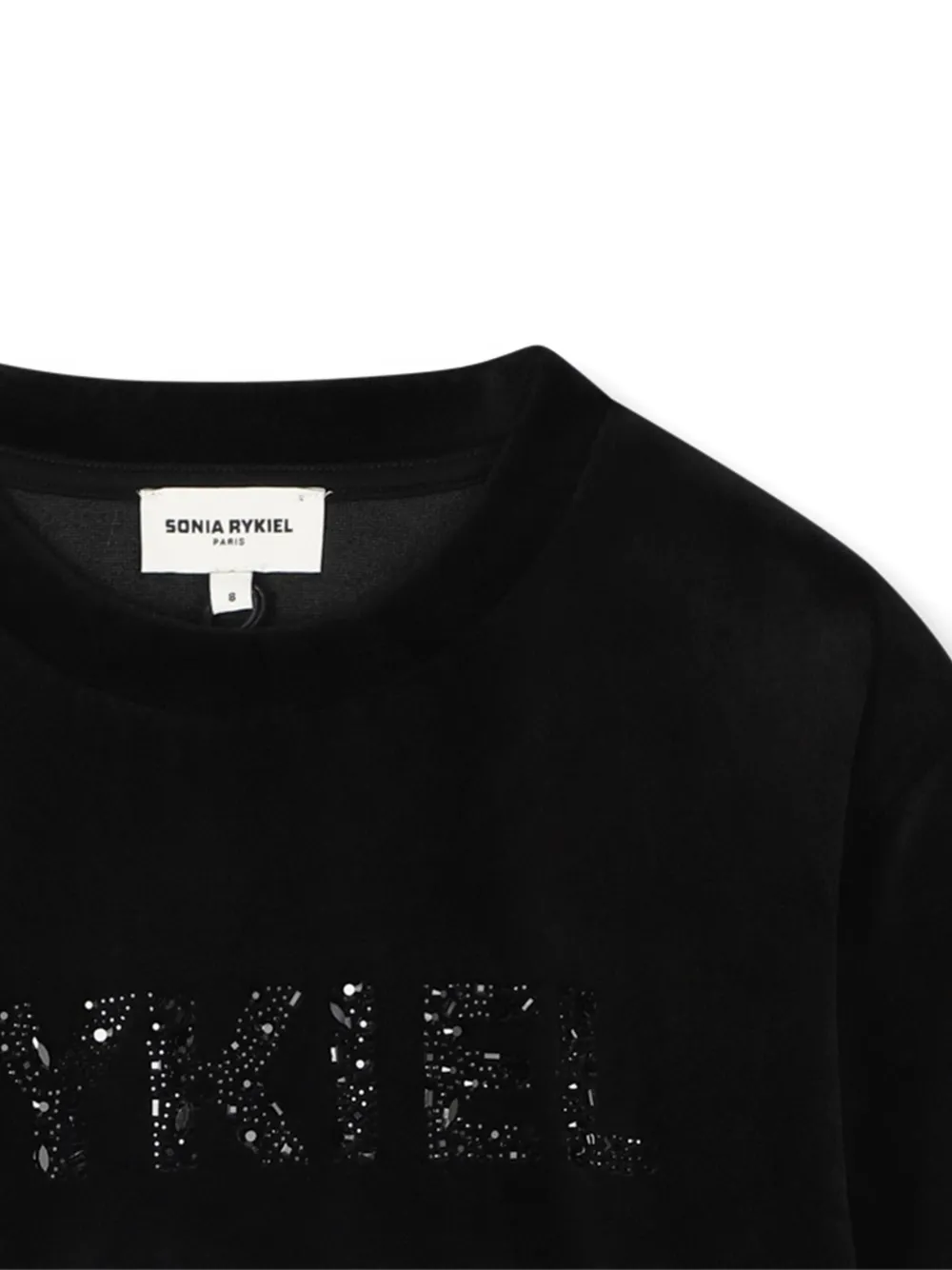 SONIA RYKIEL ENFANT Jurk verfraaid met stras Zwart
