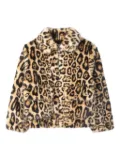 Lanvin Enfant leopard-print faux-fur jacket - Neutrals