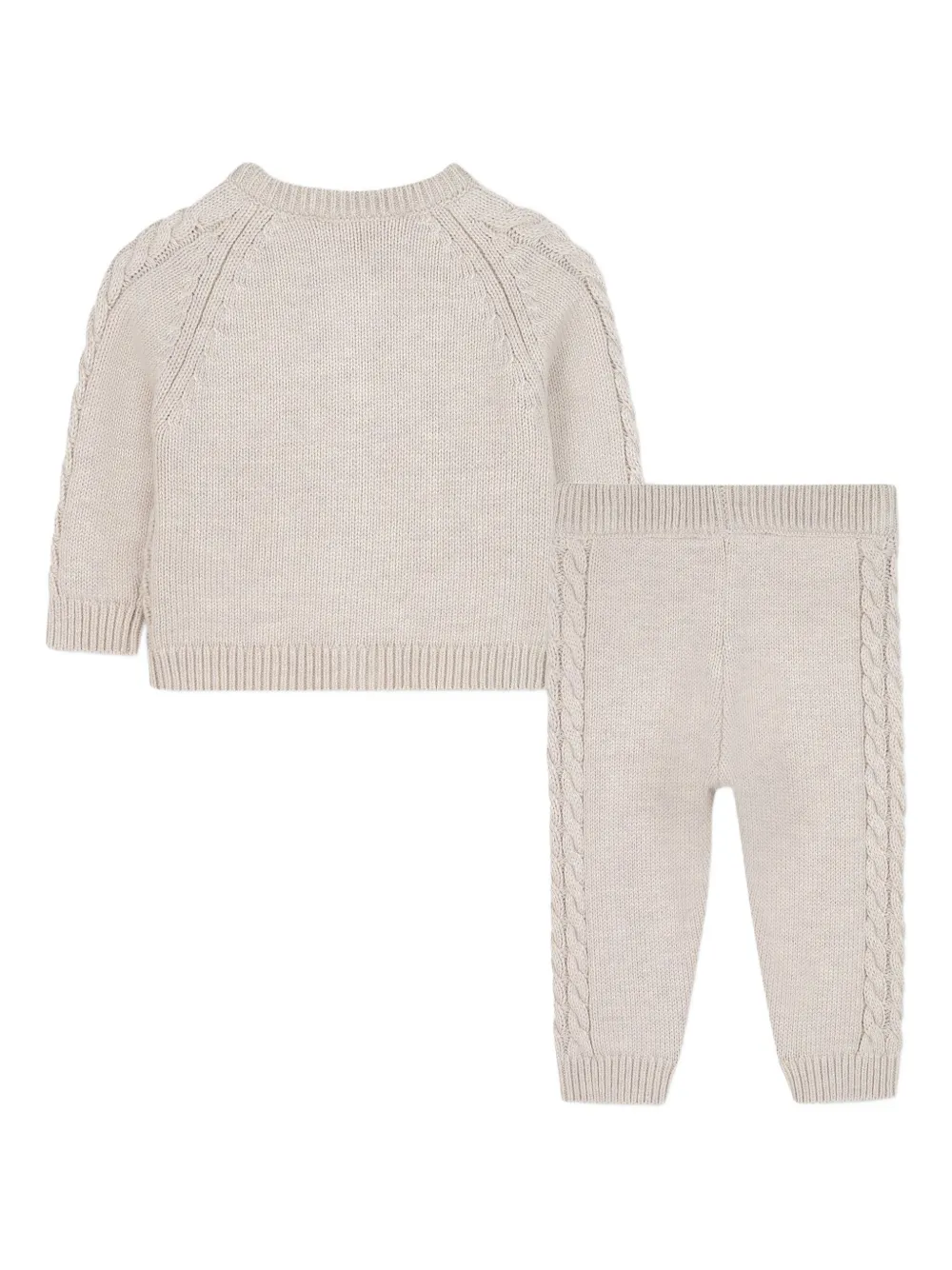 Michael Kors Kids Kabelgebreide broek Beige