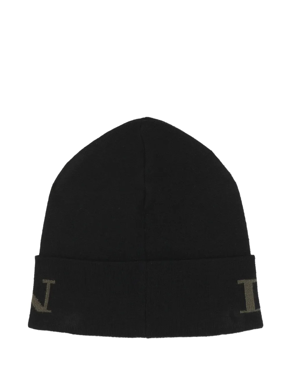 Lanvin Enfant Muts met logo-intarsia Zwart