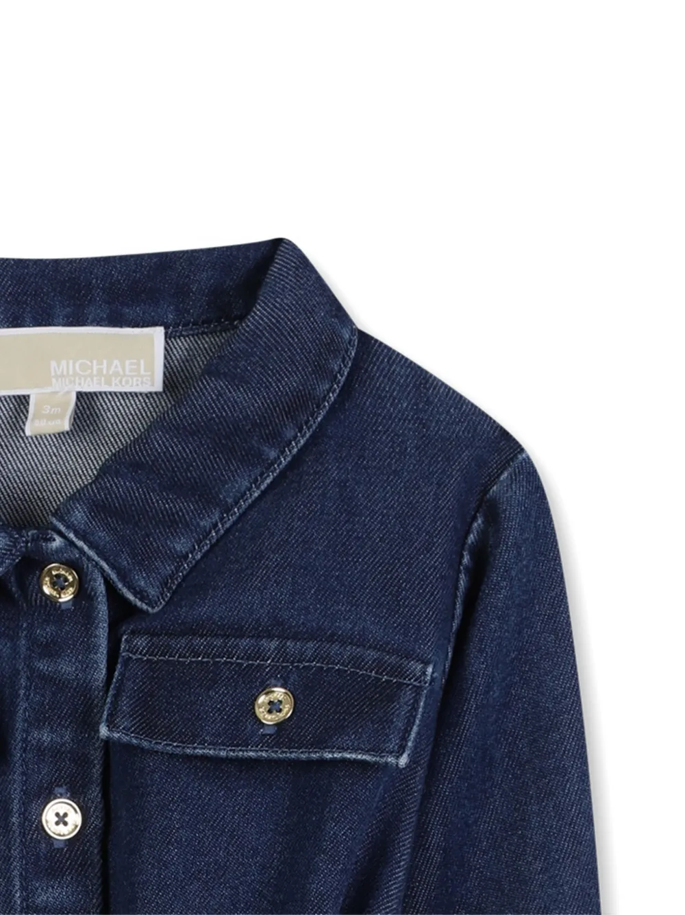 Michael Kors Kids Spijkerjurk met ceintuur Blauw