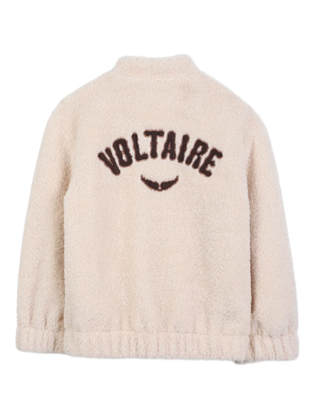 Zadig & Voltaire Kids Jack met fleece voering en drukknoop Beige