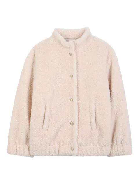 Zadig & Voltaire Kids fleece-lined snap-front jacket