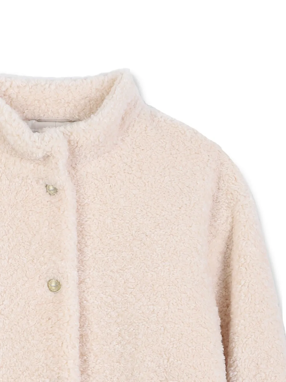 Zadig & Voltaire Kids Jack met fleece voering en drukknoop Beige