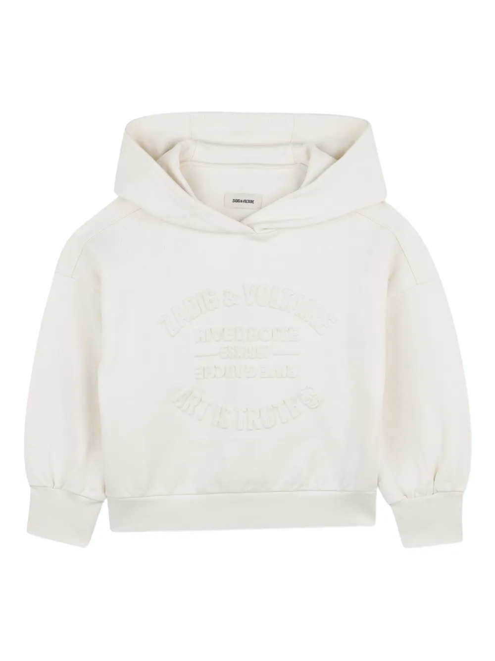 Zadig & Voltaire Kids Hoodie met borduurwerk Wit