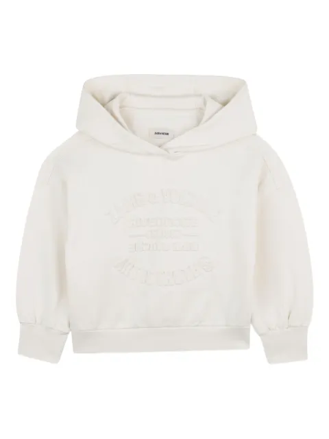 Zadig & Voltaire Kids Moletom de capuz com bordado