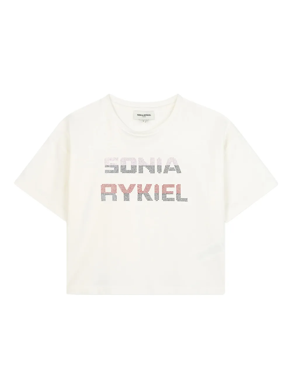 SONIA RYKIEL ENFANT Cropped top met logo Beige