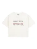 SONIA RYKIEL ENFANT logo lettering crop top - Neutrals