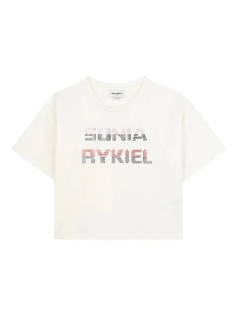 SONIA RYKIEL ENFANT logo lettering crop top