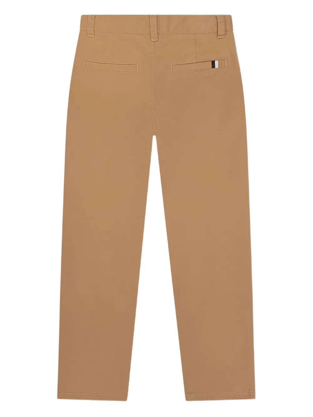 BOSS Kidswear Broek met knoopsluiting Bruin