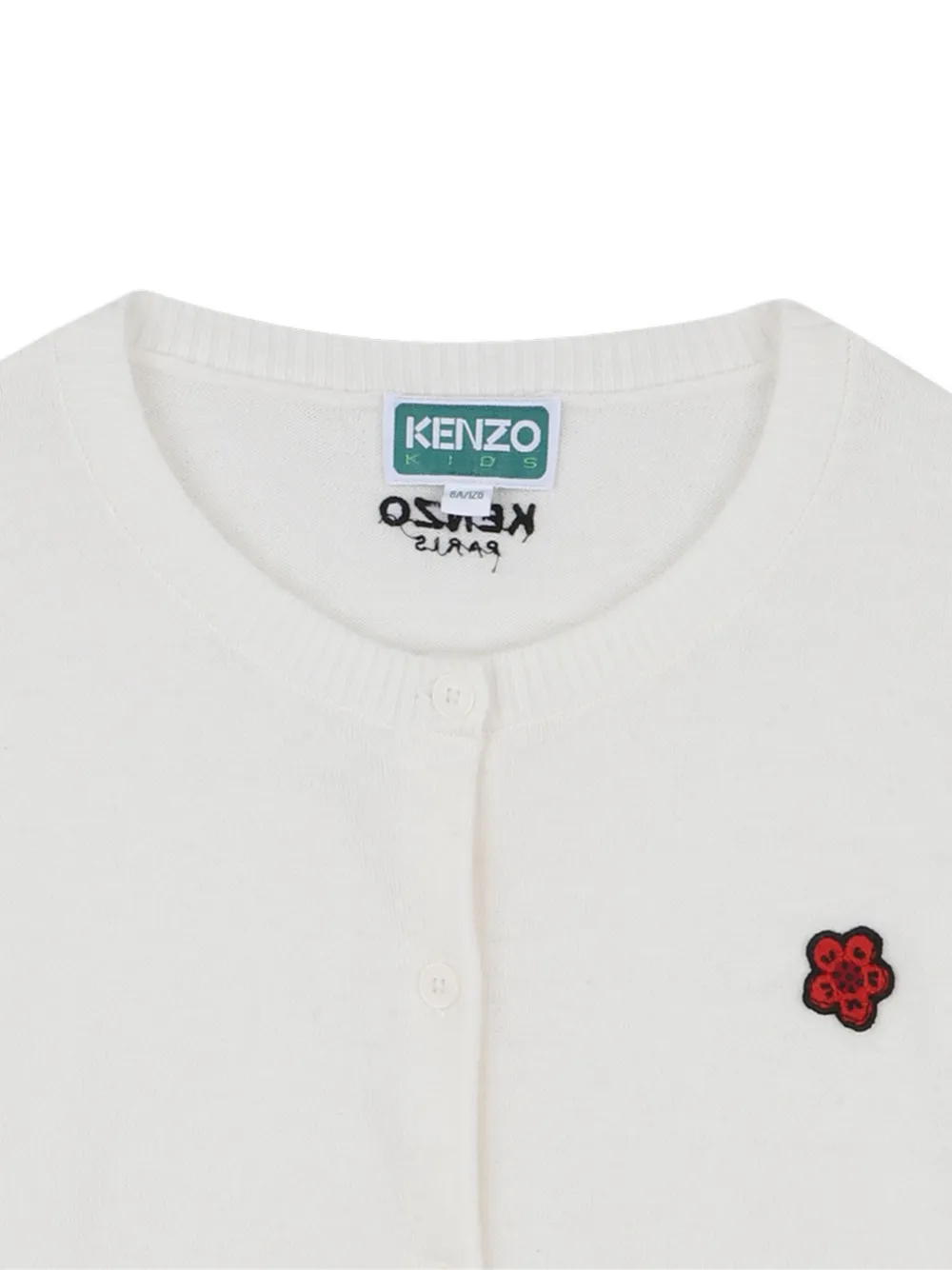Kenzo Kids Boke Flower vest Wit
