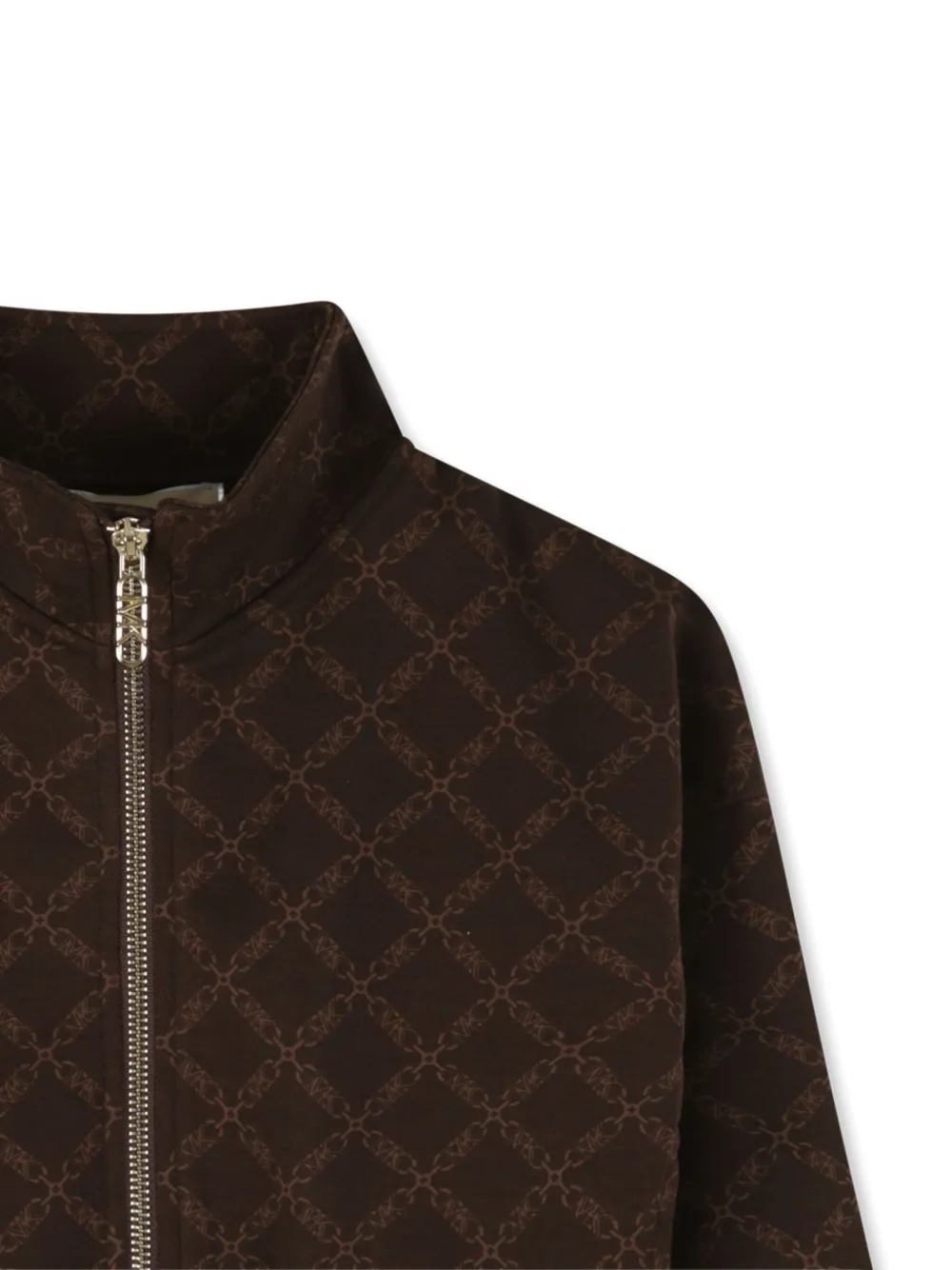 Michael Kors Kids Sweater met diamantvormig patroon Bruin