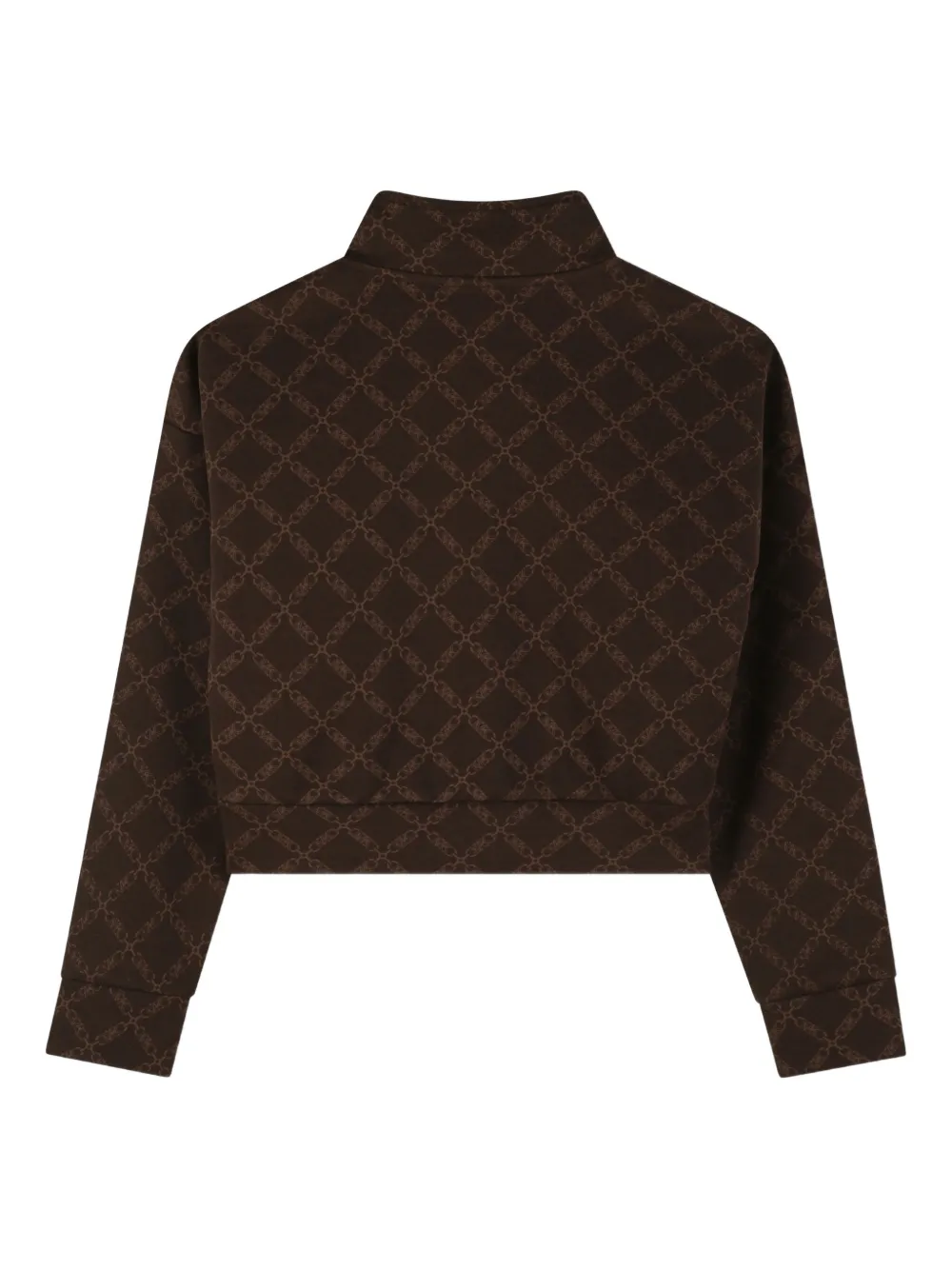 Michael Kors Kids Sweater met diamantvormig patroon Bruin
