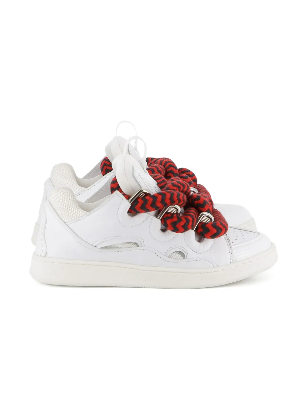 Lanvin Enfant statement lace-up sneakers White
