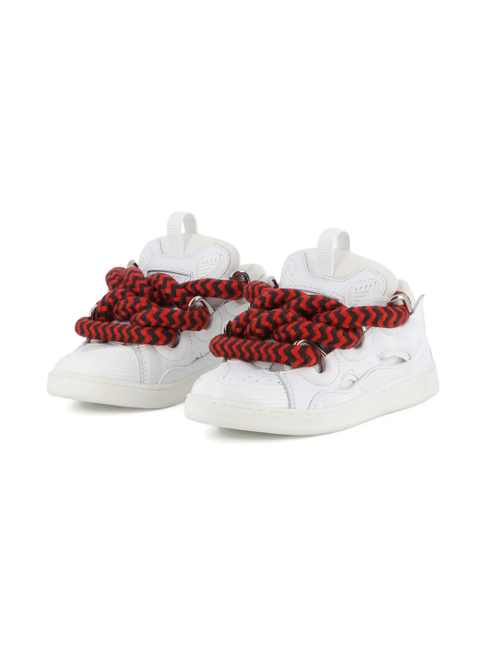 Lanvin Enfant statement lace-up sneakers White