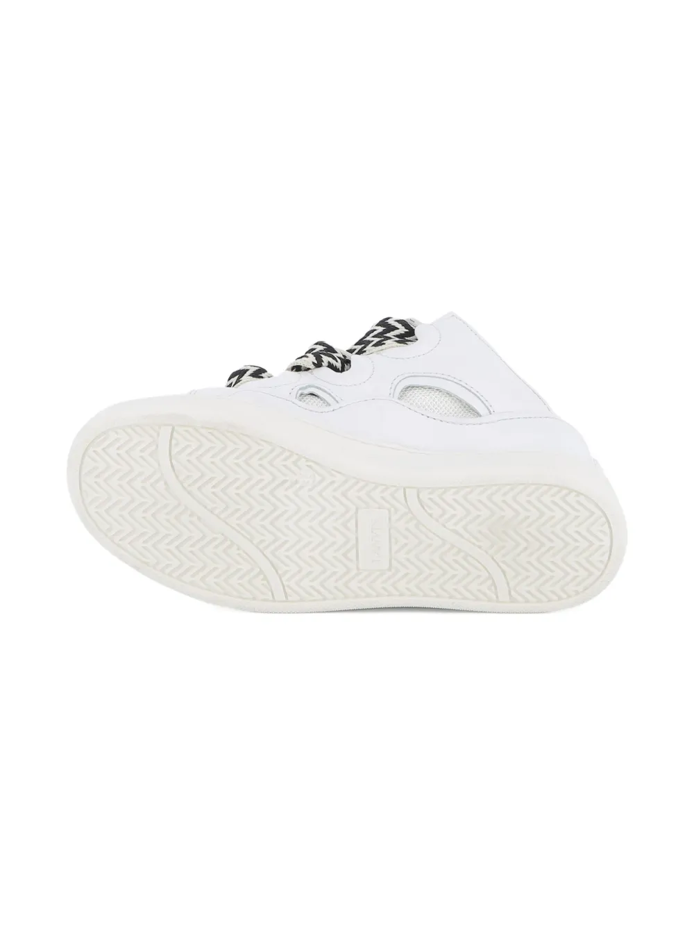 Lanvin Enfant statement lace-up sneakers White