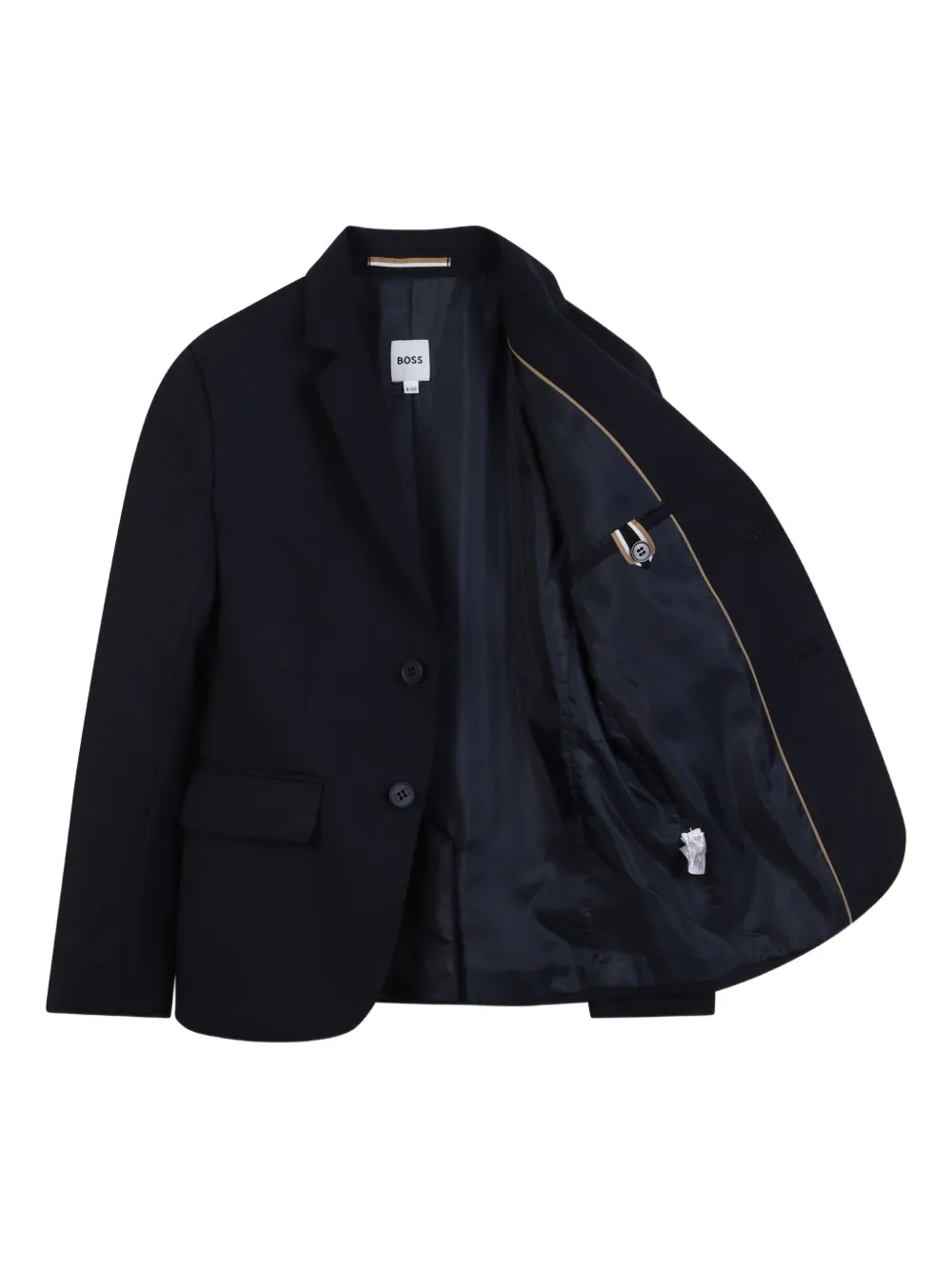  Boss Kidswear Two-button Wool Jacket - Blue 