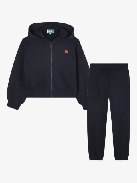 Kenzo Kids hooded graphic-print tracksuit