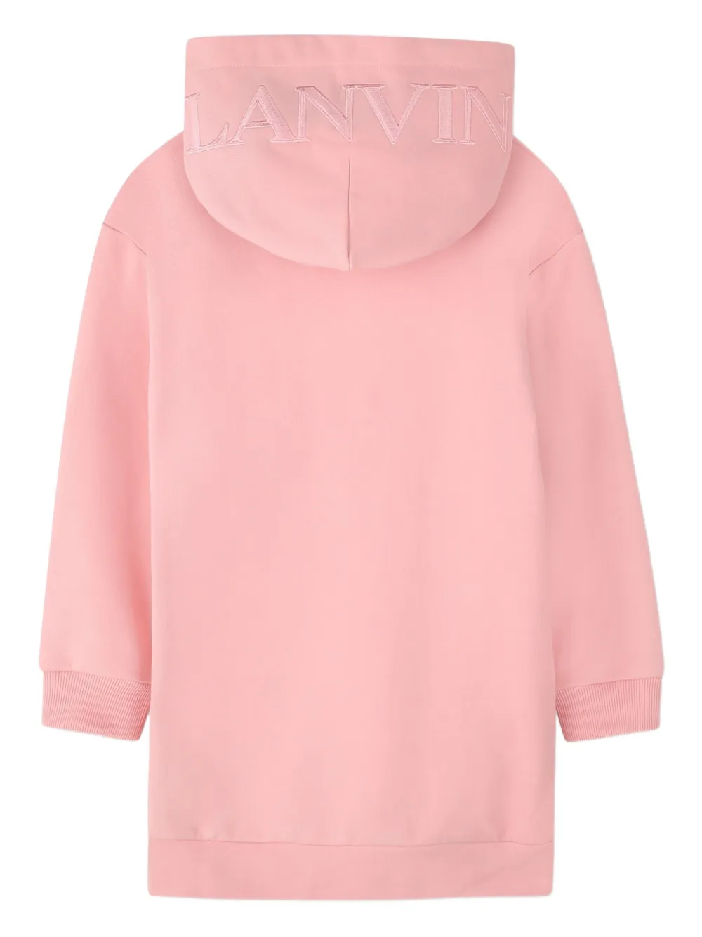 Lanvin Enfant hooded pouch-pocket dress | Girls Casual Dresses | Image 2