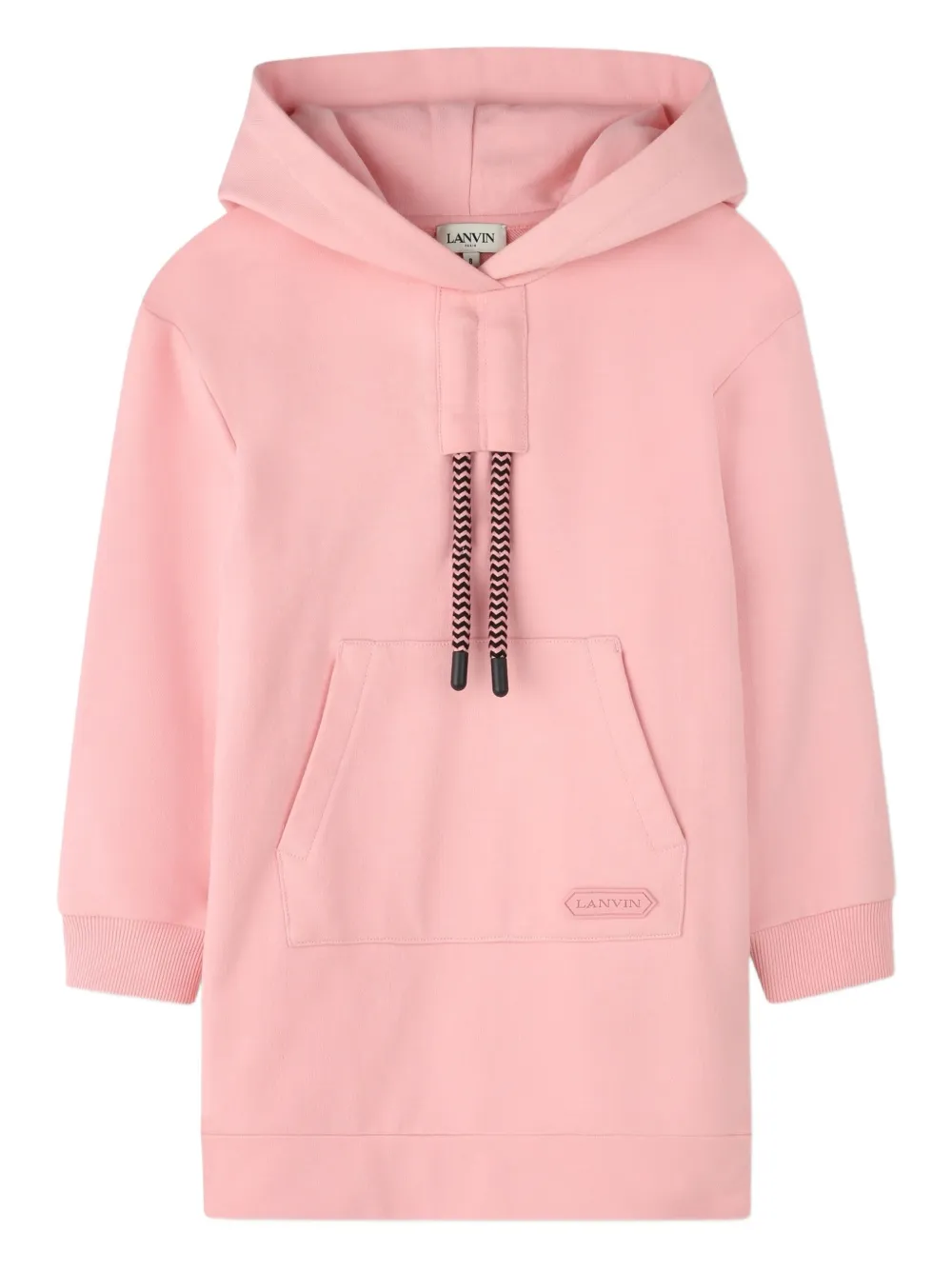 Lanvin Enfant Jurk met capuchon en buidelzak Roze