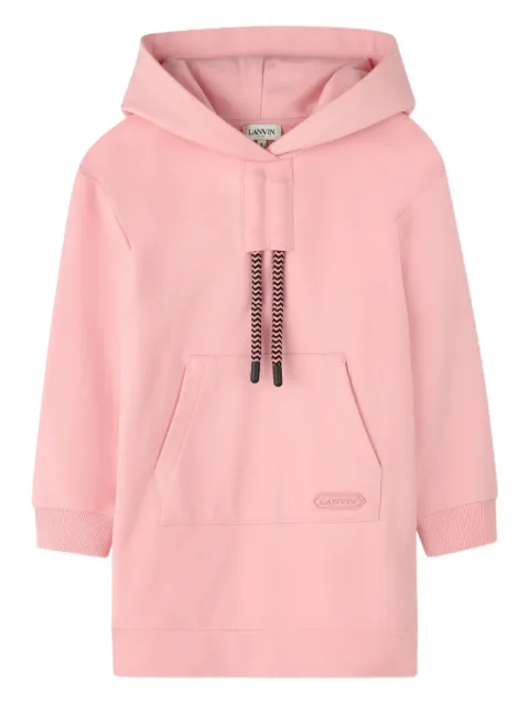 Lanvin Enfant hooded pouch-pocket dress