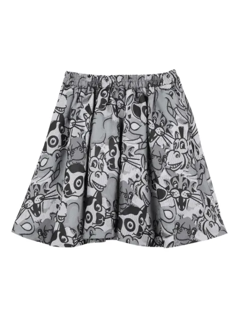 Kenzo Kids graphic-print flared skirt