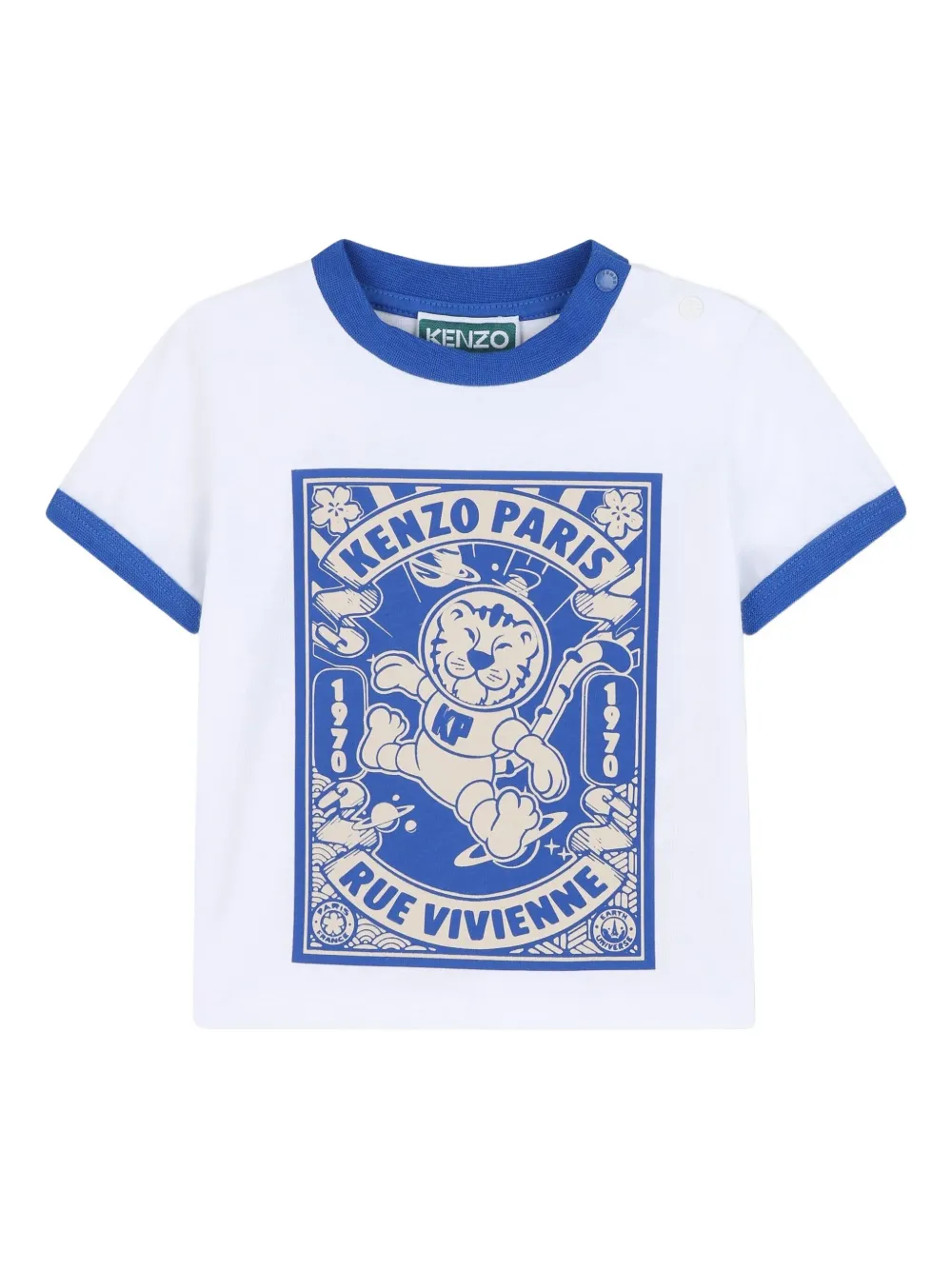 Kenzo Kids Twee T-shirts met grafische print Wit