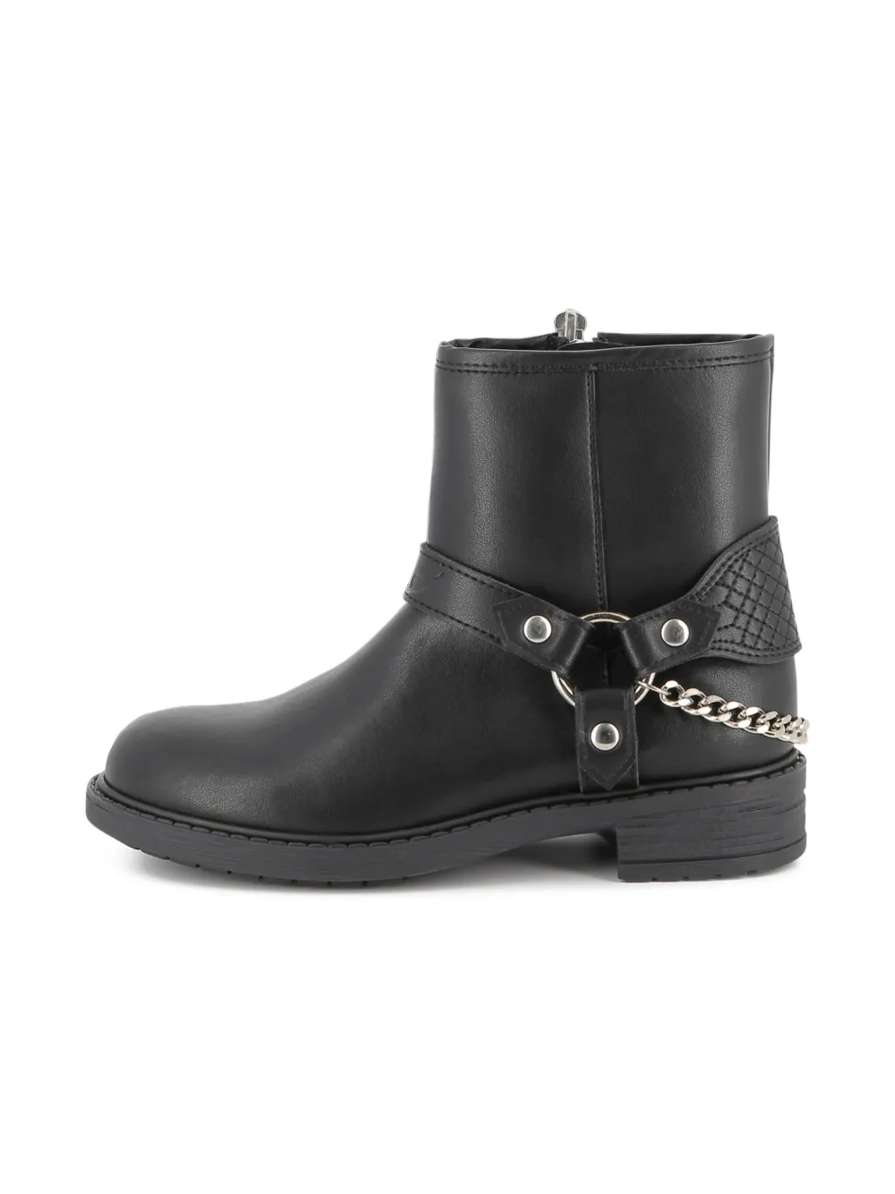 Zadig & Voltaire Chain-embellished Ankle Boots In Black