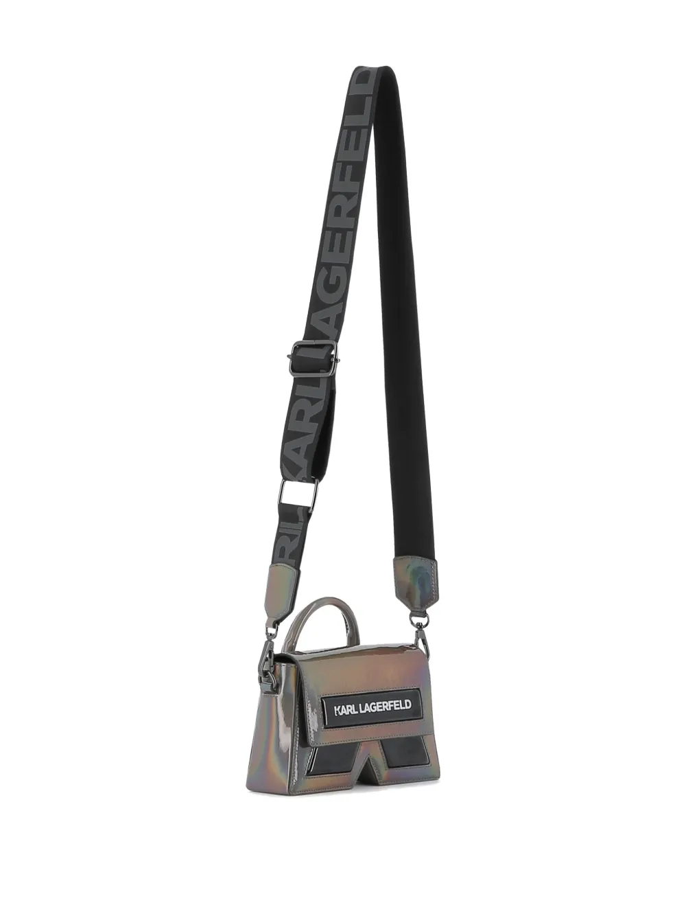 Karl Lagerfeld Kids Iriserende shopper Zwart