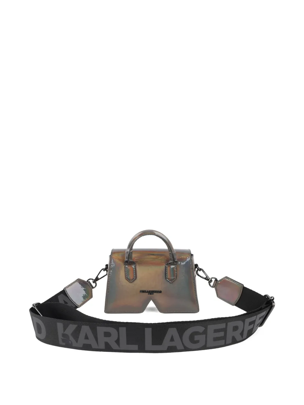 Karl Lagerfeld Kids Iriserende shopper Zwart