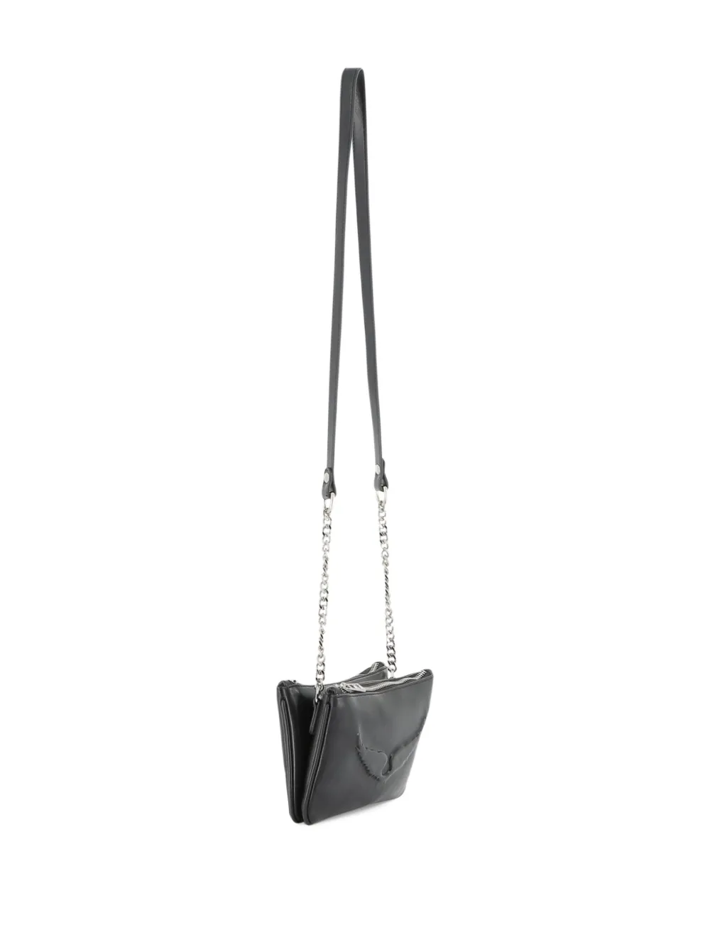 Zadig & Voltaire Kids Schoudertas met dubbele rits Zwart