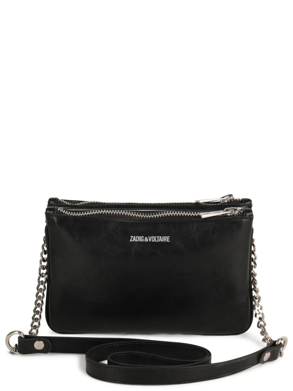 Zadig & Voltaire Kids Schoudertas met dubbele rits Zwart