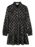 Michael Kors Kids Empire chain-print shirt dress - Black