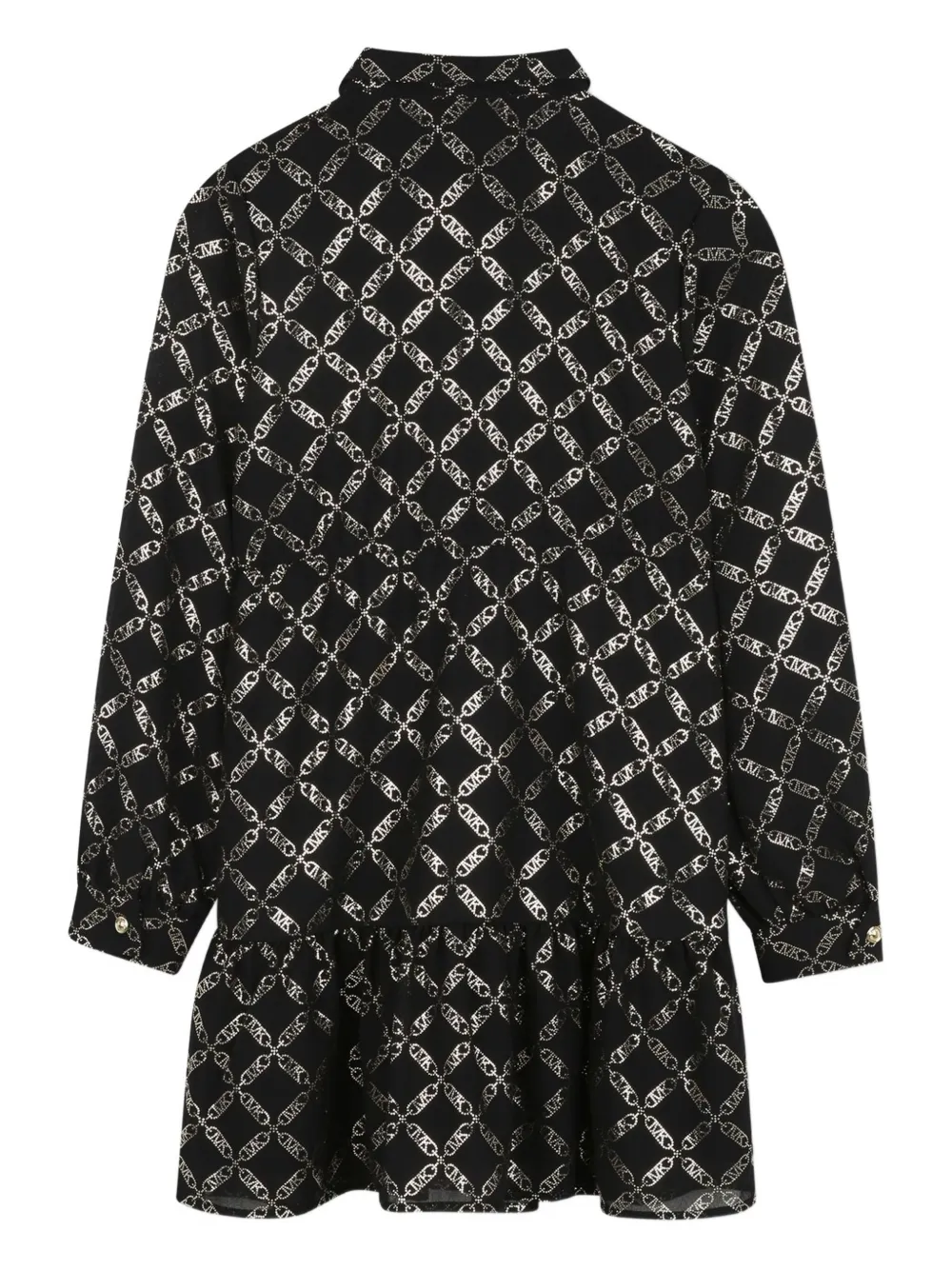 Michael Kors Kids Empire blousejurk met kettingprint Zwart