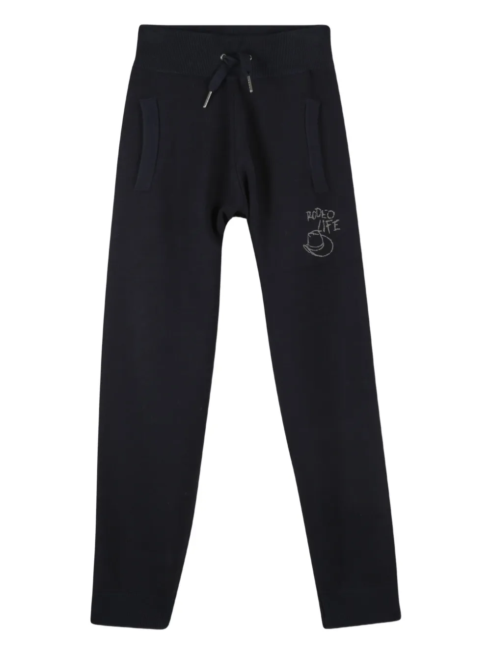 Zadig & Voltaire Kids Trainingsbroek met trekkoordtaille Zwart