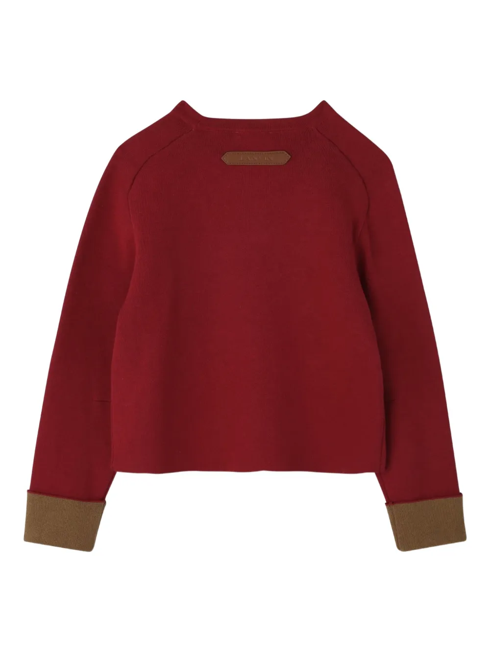 Lanvin Enfant Sweater met logo-reliëf Rood