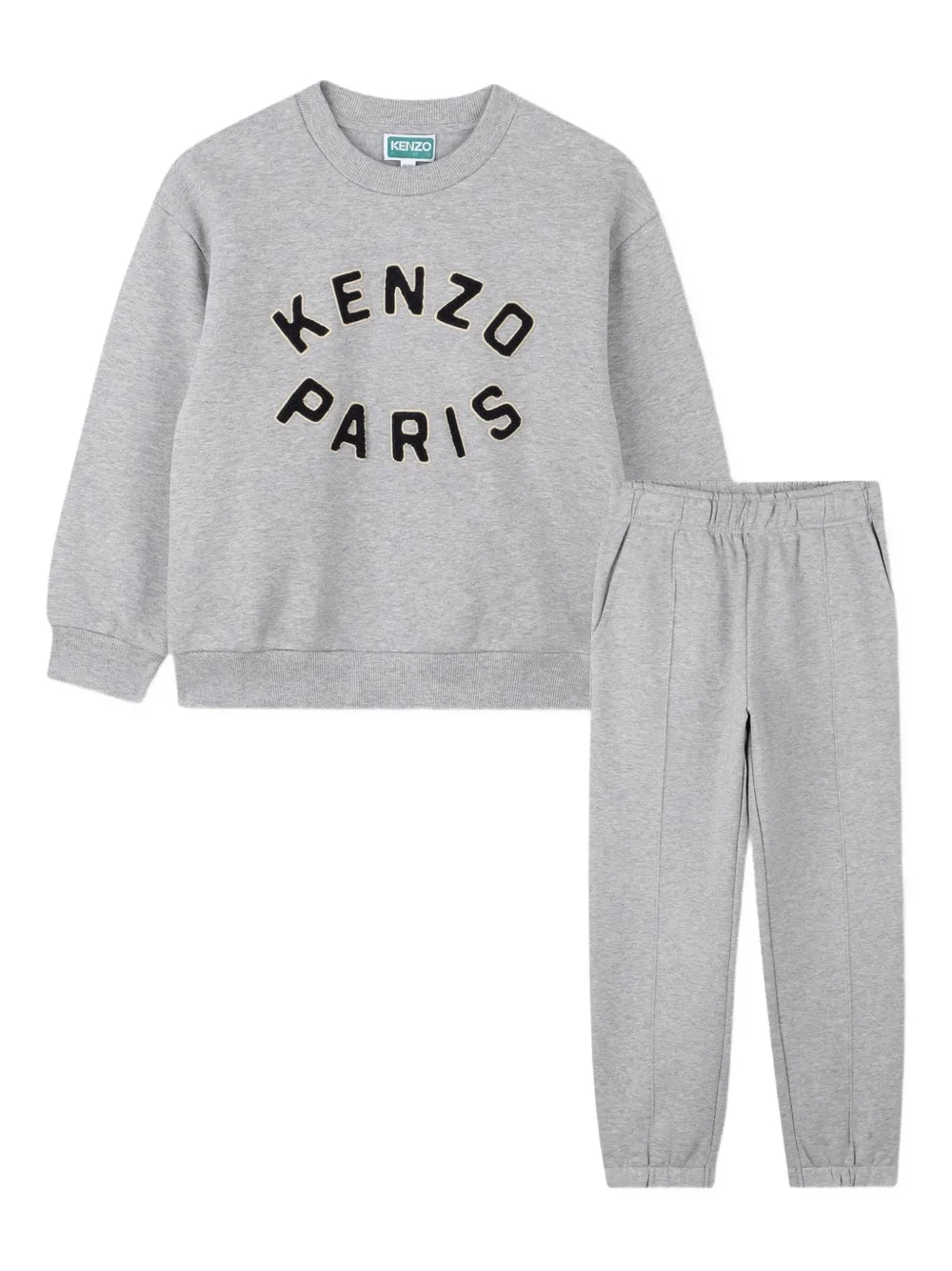 Kenzo Logo-print Tracksuit Set In Gray