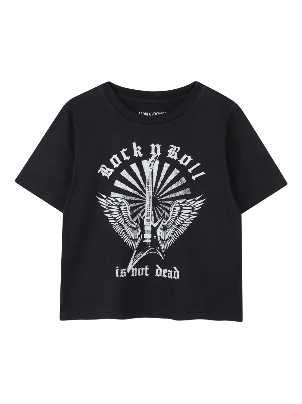 Zadig & Voltaire Kids T-shirt met grafische print Zwart