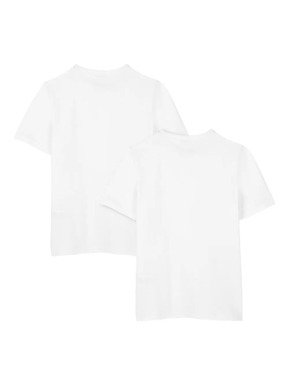 BOSS Kidswear Twee T-shirts met logodetail Wit