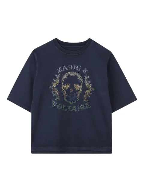 Zadig & Voltaire Kids skull-embellished T-shirt